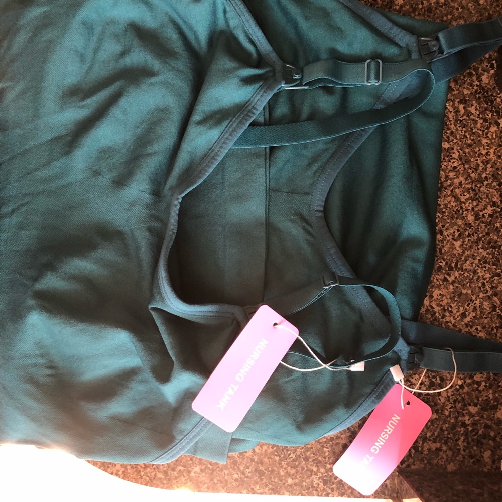 2 Maternity Tank Top Camisole with Built in Shelf Bra